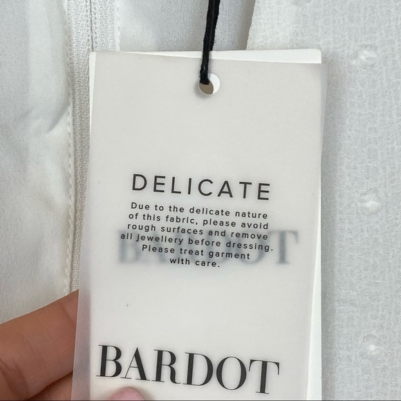 Bardot Ivory Long Sleeve‎ Cutout Ziggy Mini Dress Size XXS - Picture 14 of 16